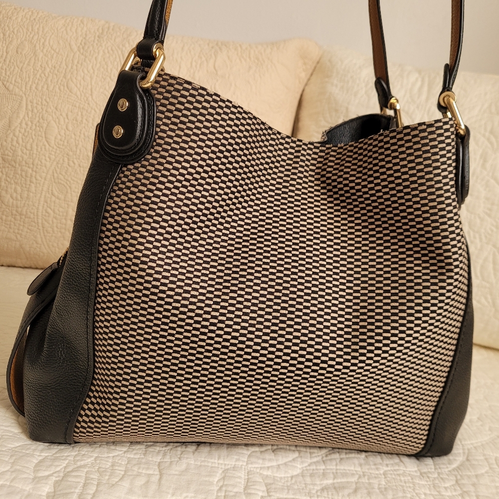 Coach Lexy Shoulder Bag Legacy Jacquard